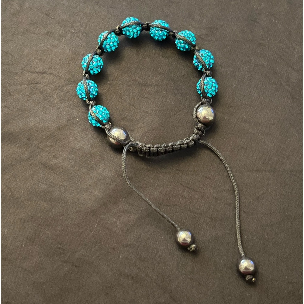 Expandable Turquoise Shambala Bracelet